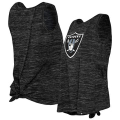 Women's Space Dye Tie-Back Tank Top - Las Vegas Raiders