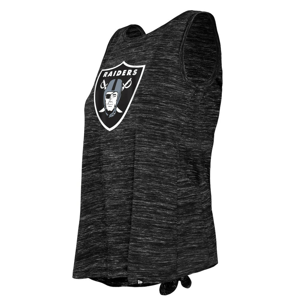 Women's Space Dye Tie-Back Tank Top - Las Vegas Raiders