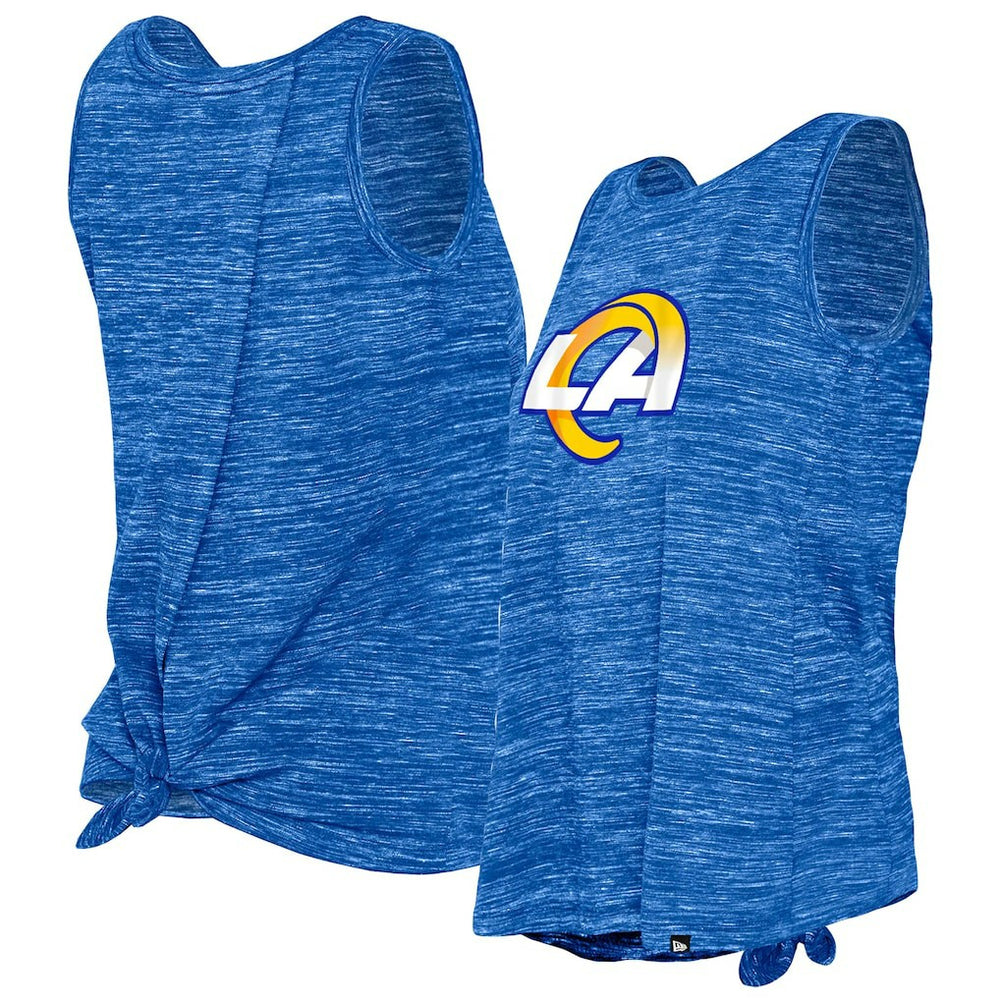 Women's Space Dye Tie-Back Tank Top - Los Angeles Rams