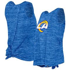 Women's Space Dye Tie-Back Tank Top - Los Angeles Rams