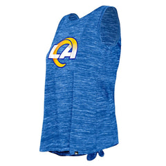 Women's Space Dye Tie-Back Tank Top - Los Angeles Rams