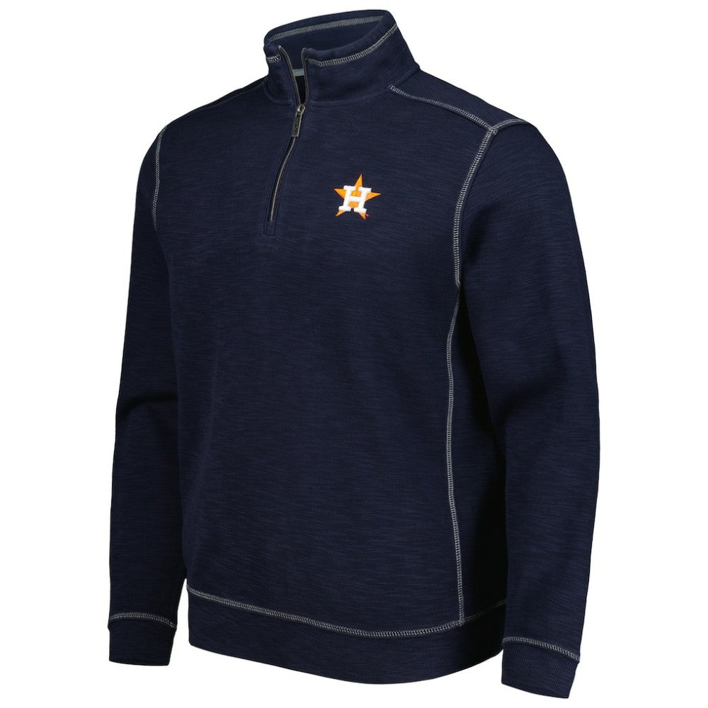 MLB Houston Astros Tommy Bahama Tobago Bay Tri-Blend Quarter-Zip Sweatshirt