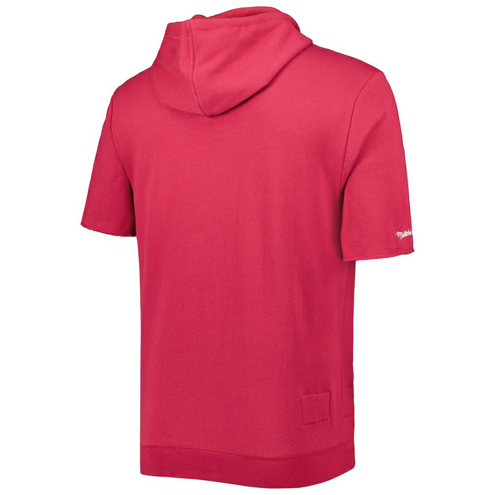 Washed Short Sleeve Pullover Hoodie - Arizona Cardinals