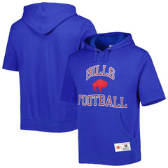 Washed Short Sleeve Pullover Hoodie - Buffalo Bills
