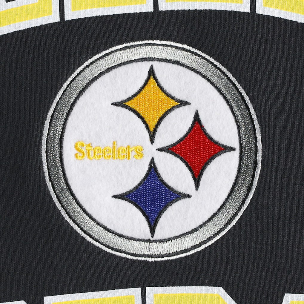 Washed Short Sleeve Pullover Hoodie - Pittsburgh Steelers