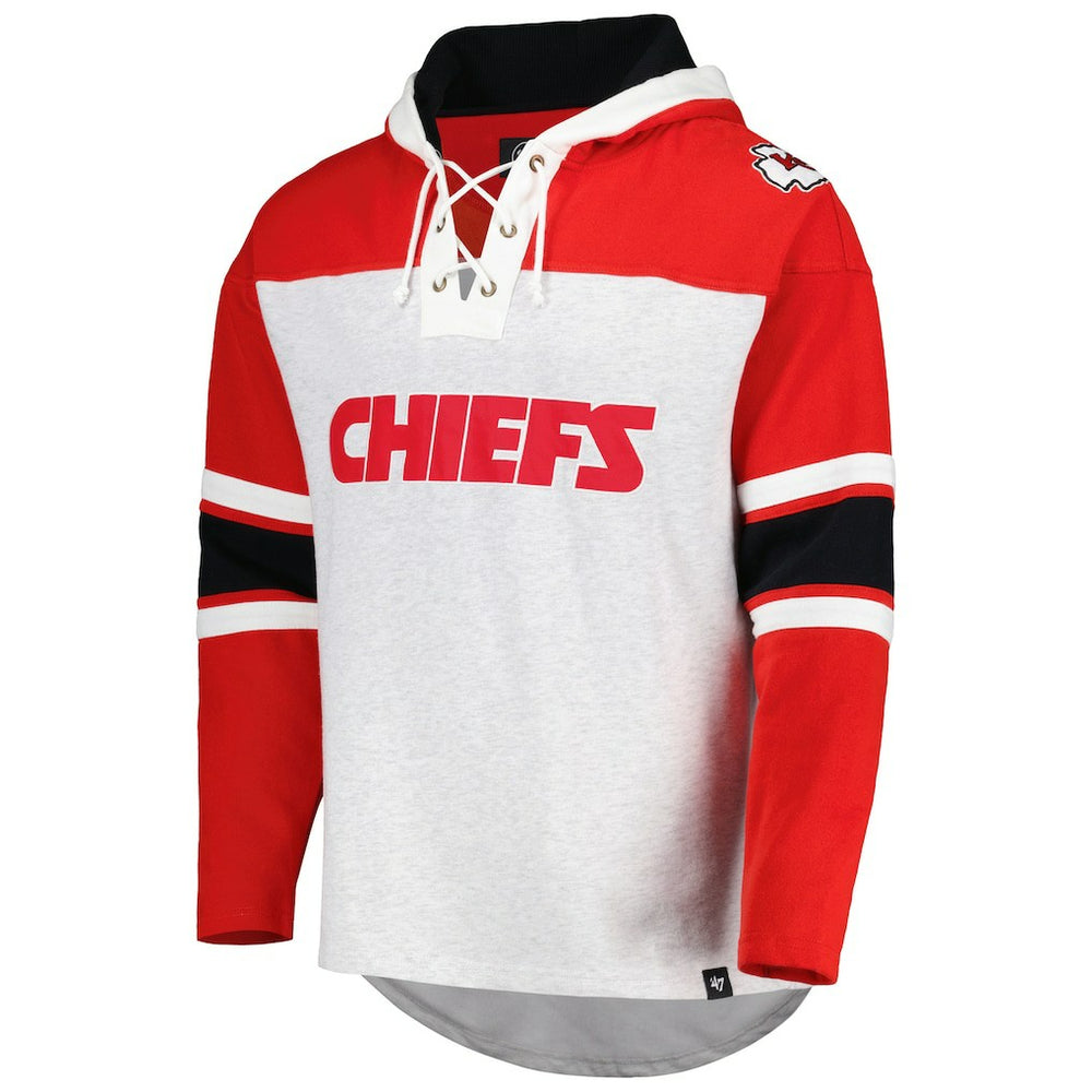 '47 Gridiron Lace-Up Pullover Hoodie - Kansas City Chiefs