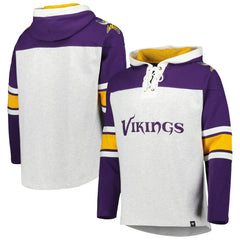 '47 Gridiron Lace-Up Pullover Hoodie - Minnesota Vikings
