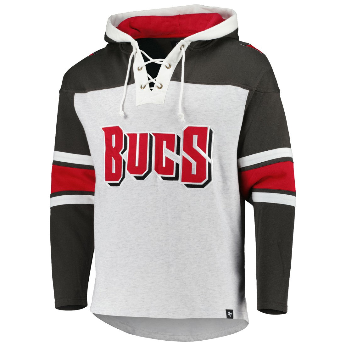 '47 Gridiron Lace-Up Pullover Hoodie - Tampa Bay Buccaneers