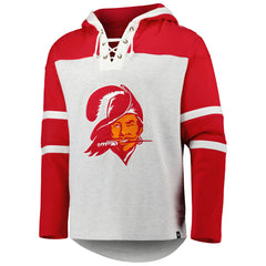 '47 Historic Logo Gridiron Lace-Up Pullover Hoodie - Tampa Bay Buccaneers
