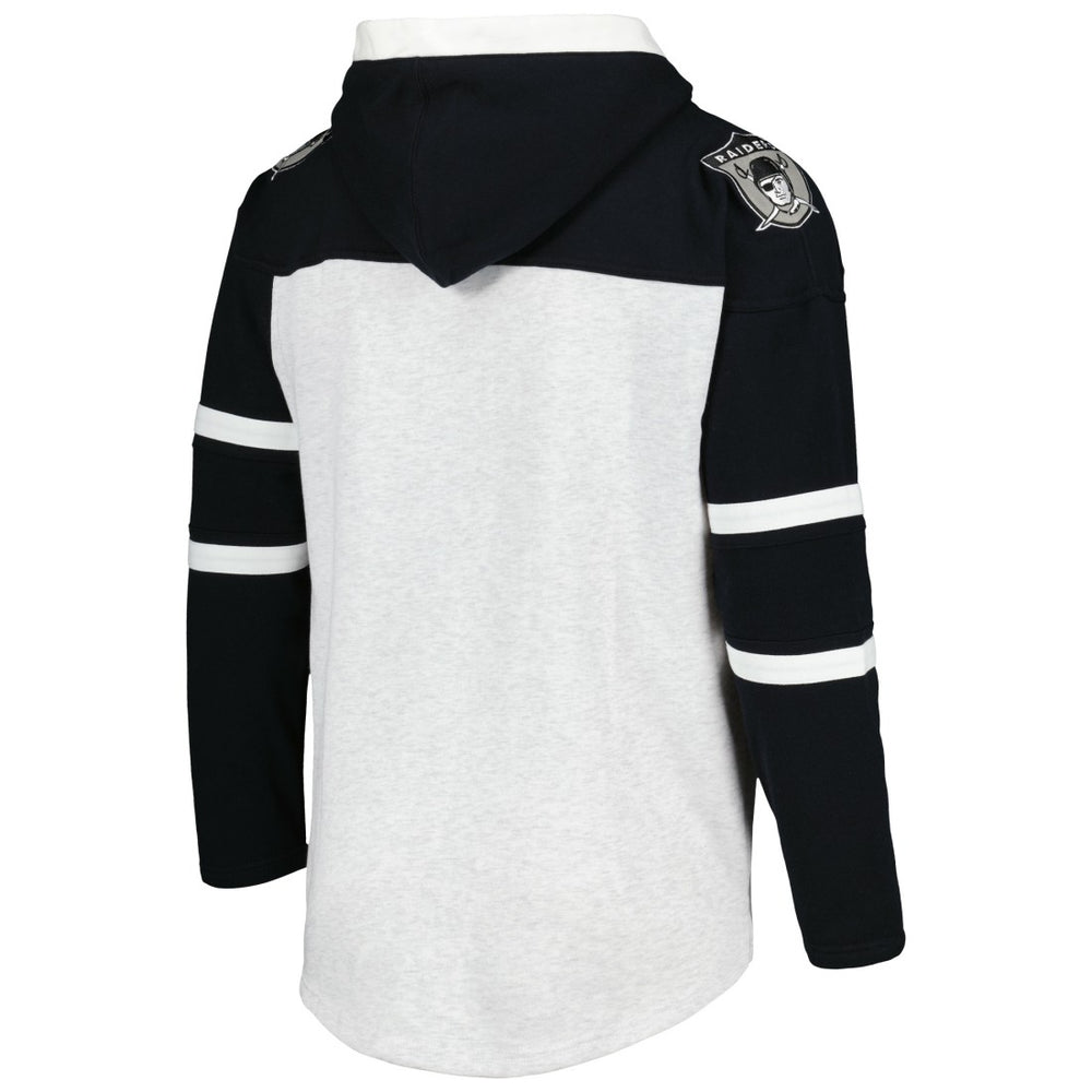 '47 Historic Logo Gridiron Lace-Up Pullover Hoodie - Las Vegas Raiders
