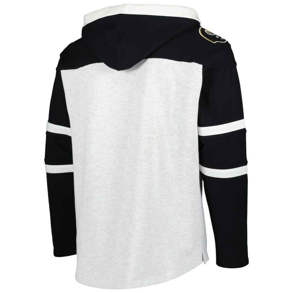 '47 Historic Logo Gridiron Lace-Up Pullover Hoodie - Pittsburgh Steelers