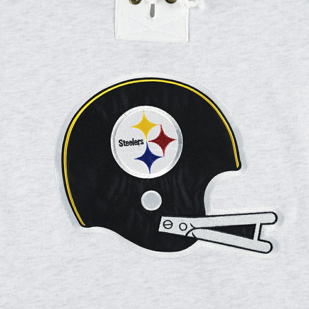 '47 Historic Logo Gridiron Lace-Up Pullover Hoodie - Pittsburgh Steelers
