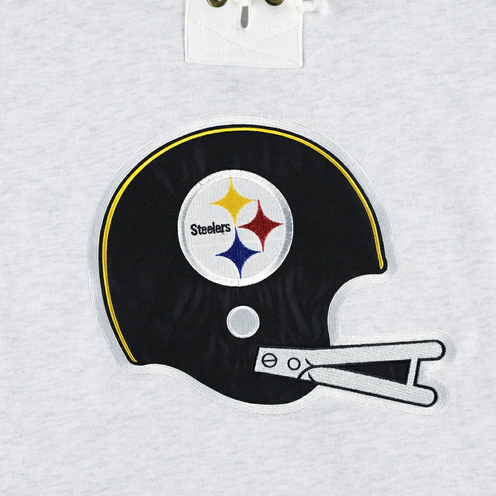 '47 Historic Logo Gridiron Lace-Up Pullover Hoodie - Pittsburgh Steelers