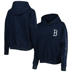 MLB Boston Red Sox The Wild Collective Women's Marble Pullover Hoodie