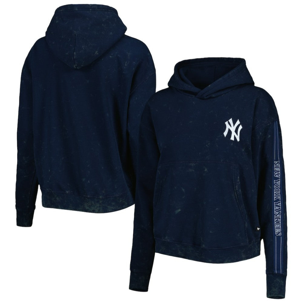 MLB New York Yankees The Wild Collective Women's Marble Pullover Hoodie
