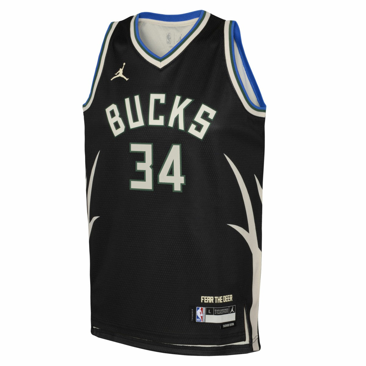 NBA Giannis Antetokounmpo Milwaukee Bucks Jordan Brand Youth Swingman Jersey