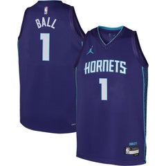 NBA LaMelo Ball Charlotte Hornets Jordan Brand Youth Swingman Jersey