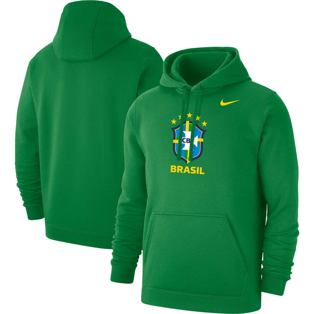 Brazil National Team Club Primary Pullover Hoodie - Nike Green