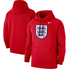 England National Team Club Primary Pullover Hoodie - Nike Red