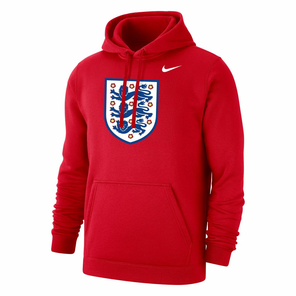 England National Team Club Primary Pullover Hoodie - Nike Red