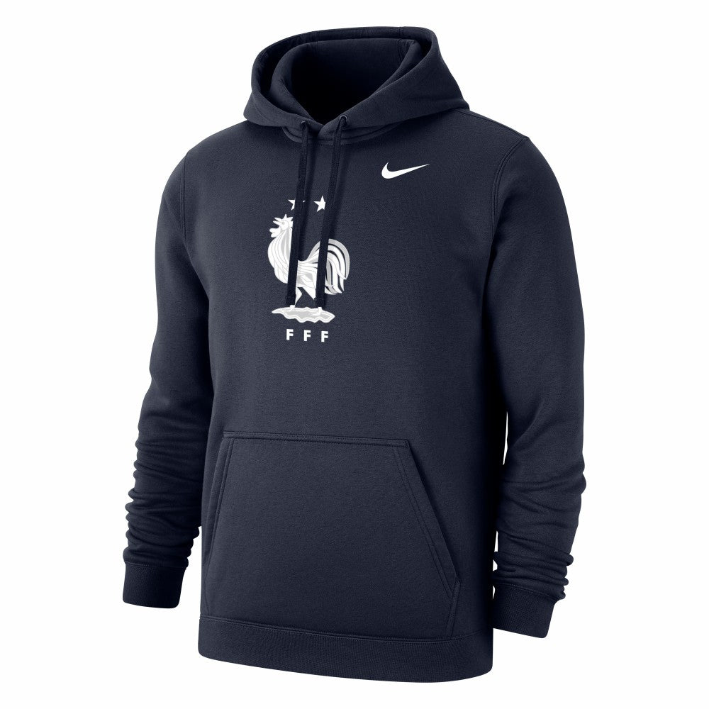 France National Team Club Primary Pullover Hoodie - Nike Navy