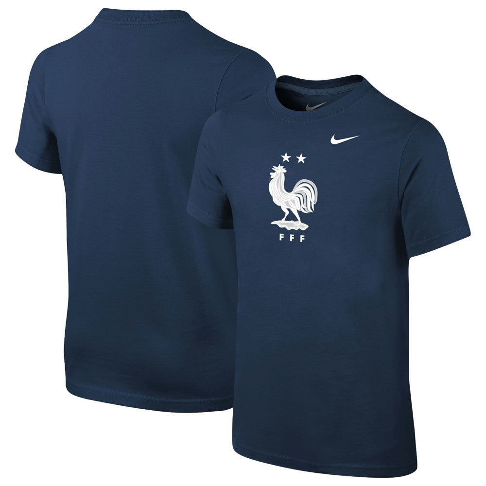 France National Team Youth Core Team T-Shirt - Nike Navy