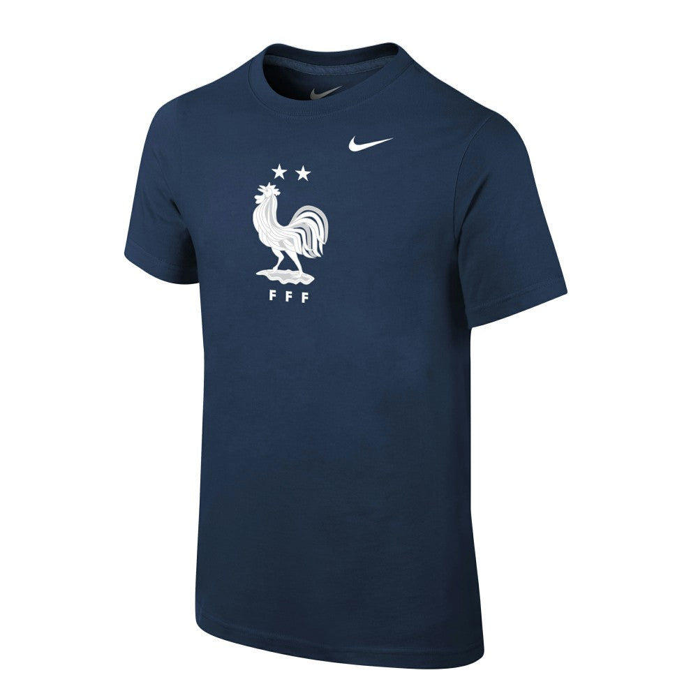 France National Team Youth Core Team T-Shirt - Nike Navy