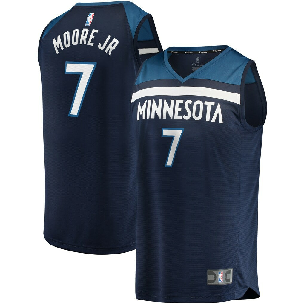 NBA Wendell Moore Jr. Minnesota Timberwolves 2022 NBA Draft First Round Pick Fast Break Replica Player Jersey Icon