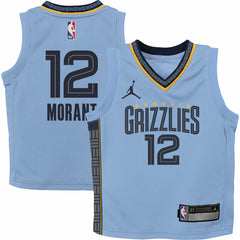 NBA Ja Morant Memphis Grizzlies Jordan Brand Preschool 2022/23 Statement Edition Jersey