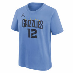 NBA Ja Morant Memphis Grizzlies Jordan Brand Youth Statement Edition Name & Number Player T-Shirt