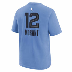 NBA Ja Morant Memphis Grizzlies Jordan Brand Youth Statement Edition Name & Number Player T-Shirt