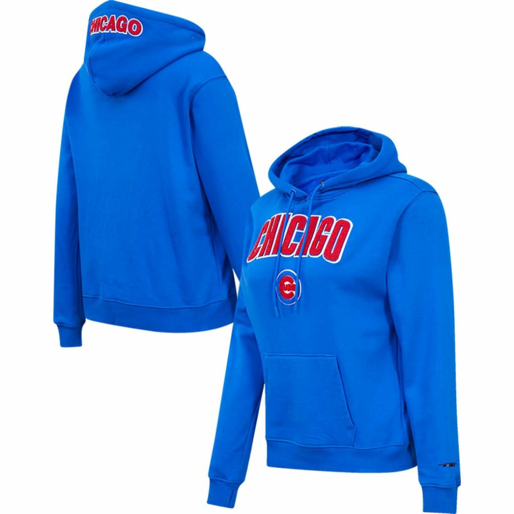 MLB Chicago Cubs Pro Standard Women's Classic Fleece Pullover Hoodie