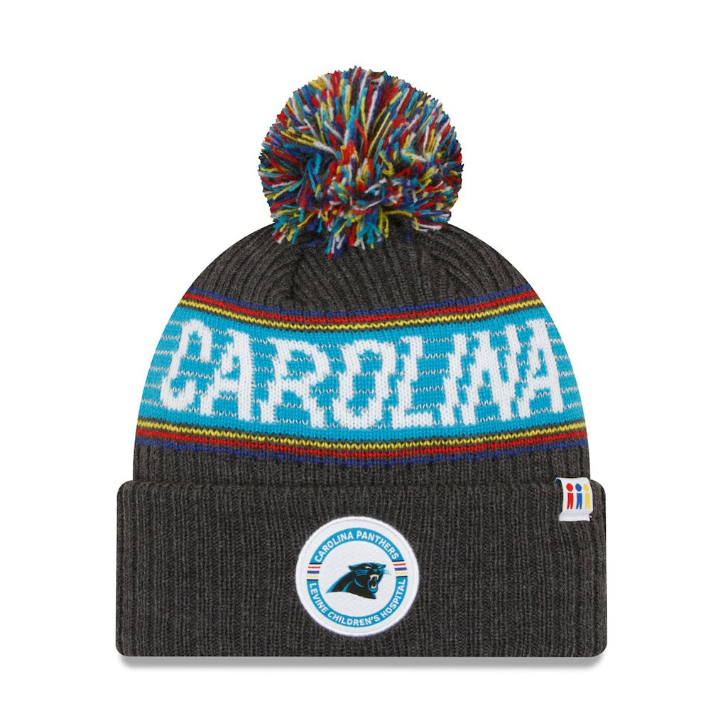 2022 Greg Olsen x Atrium Health Levine Children's Hospital Pom Knit Hat - Carolina Panthers