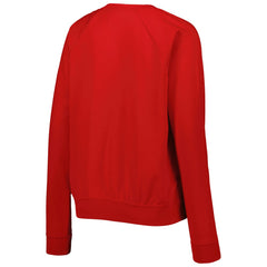 England National Team Women's Lockup Varsity Tri-Blend Raglan Pullover Sweatshirt - Nike Red