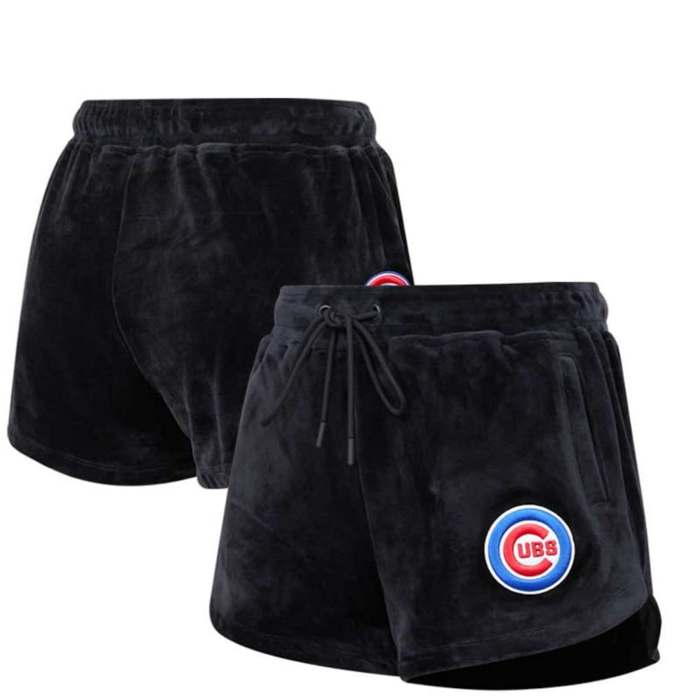 MLB Chicago Cubs Pro Standard Women's Classic Velour Lounge Shorts
