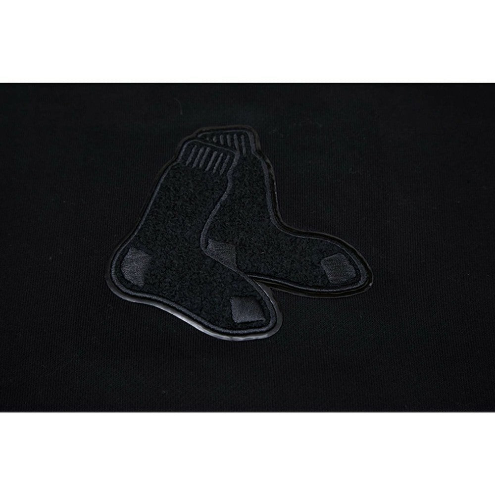 MLB Boston Red Sox Pro Standard Women's Triple Black Cropped Pullover Hoodie