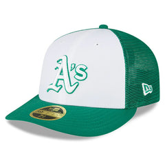 MLB Athletics New Era 2023 On-Field Batting Practice Low Profile 59FIFTY Fitted Hat