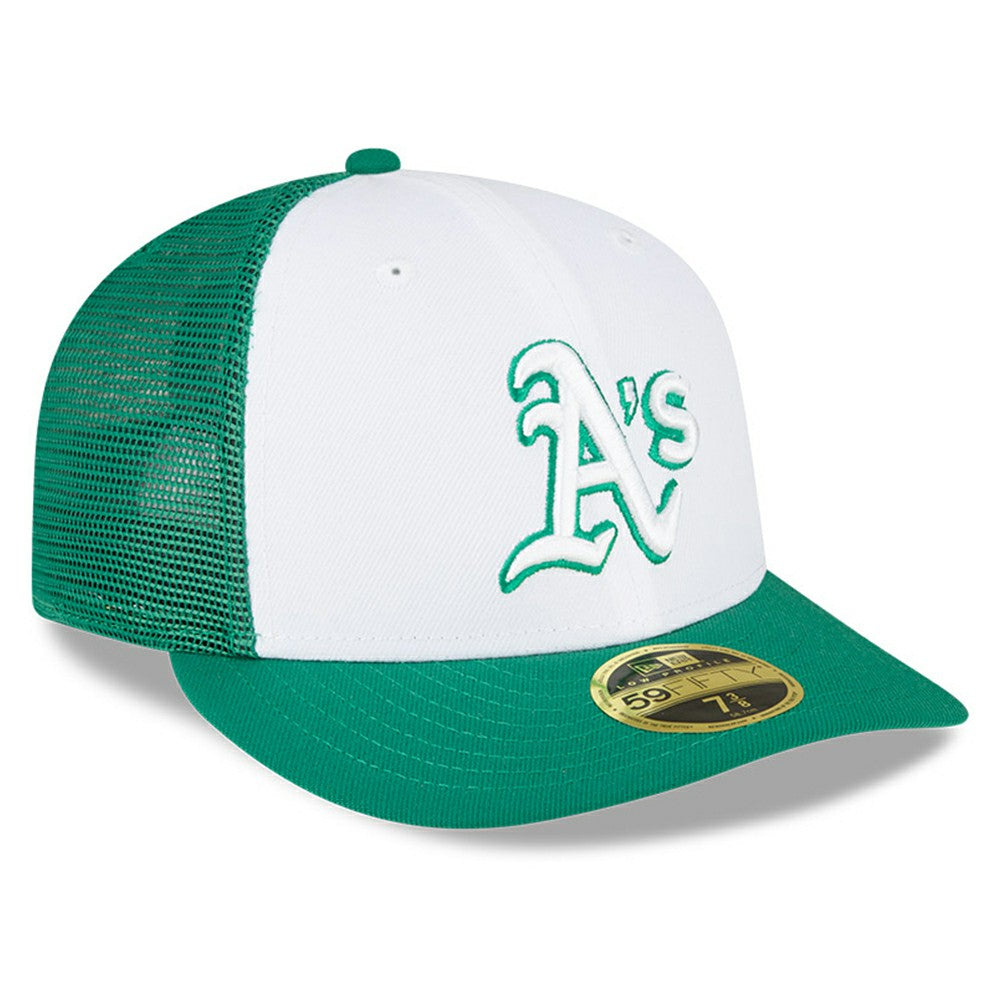MLB Athletics New Era 2023 On-Field Batting Practice Low Profile 59FIFTY Fitted Hat