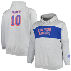 NHL Heather Gray Artemi Panarin New York Rangers Big & Tall Player Pullover Hoodie
