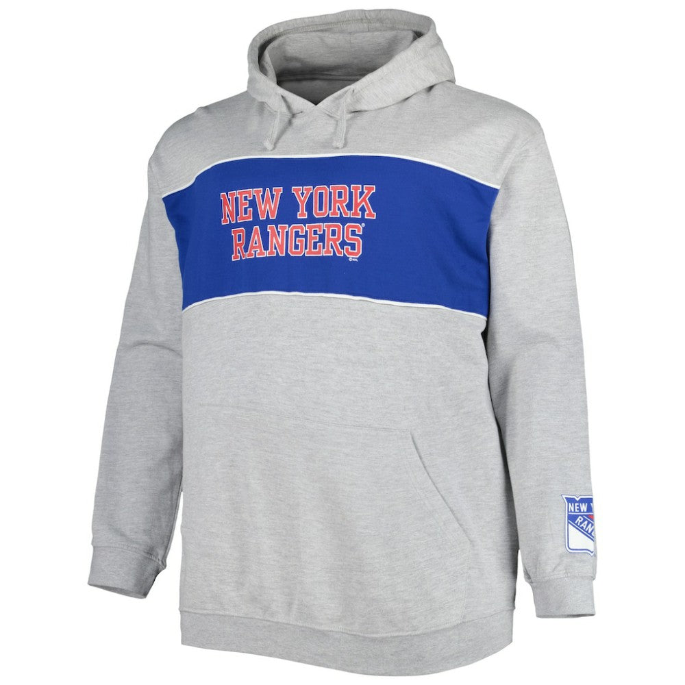 NHL Heather Gray Artemi Panarin New York Rangers Big & Tall Player Pullover Hoodie
