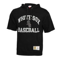 MLB Chicago White Sox Mitchell & Ness Cooperstown Collection Washed Fleece Pullover Short Sleeve Hoodie
