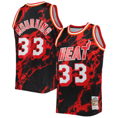 NBA Alonzo Mourning Miami Heat 1996/97 Hardwood Classics Marble Swingman Jersey