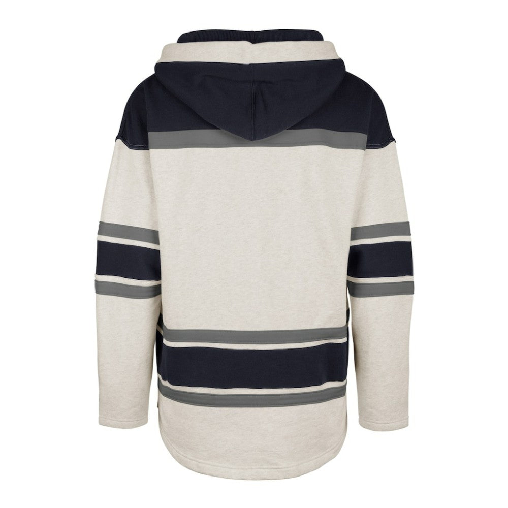 NHL Oatmeal Columbus Blue Jackets '47 Rockaway Lace-Up Pullover Hoodie