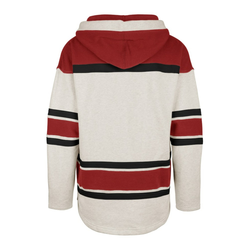 NHL Oatmeal Detroit Red Wings '47 Rockaway Lace-Up Pullover Hoodie