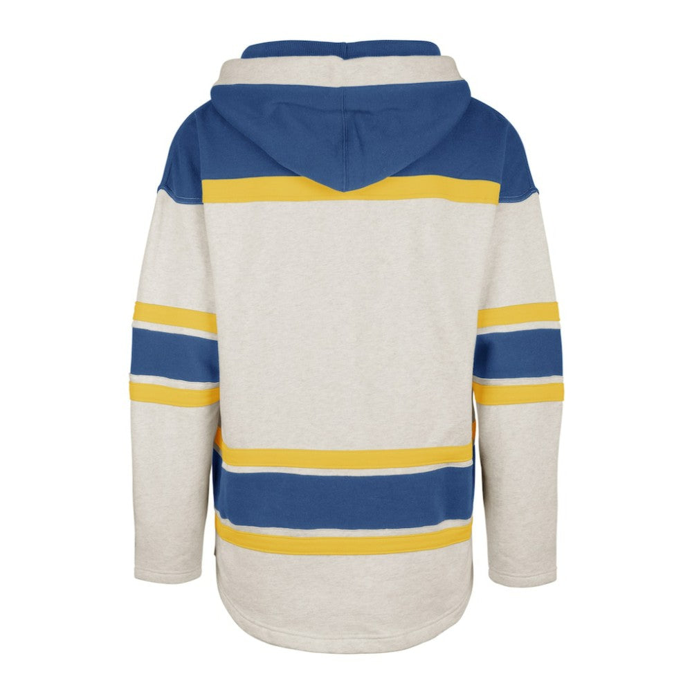NHL Oatmeal St. Louis Blues '47 Rockaway Lace-Up Pullover Hoodie