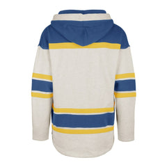 NHL Oatmeal St. Louis Blues '47 Rockaway Lace-Up Pullover Hoodie