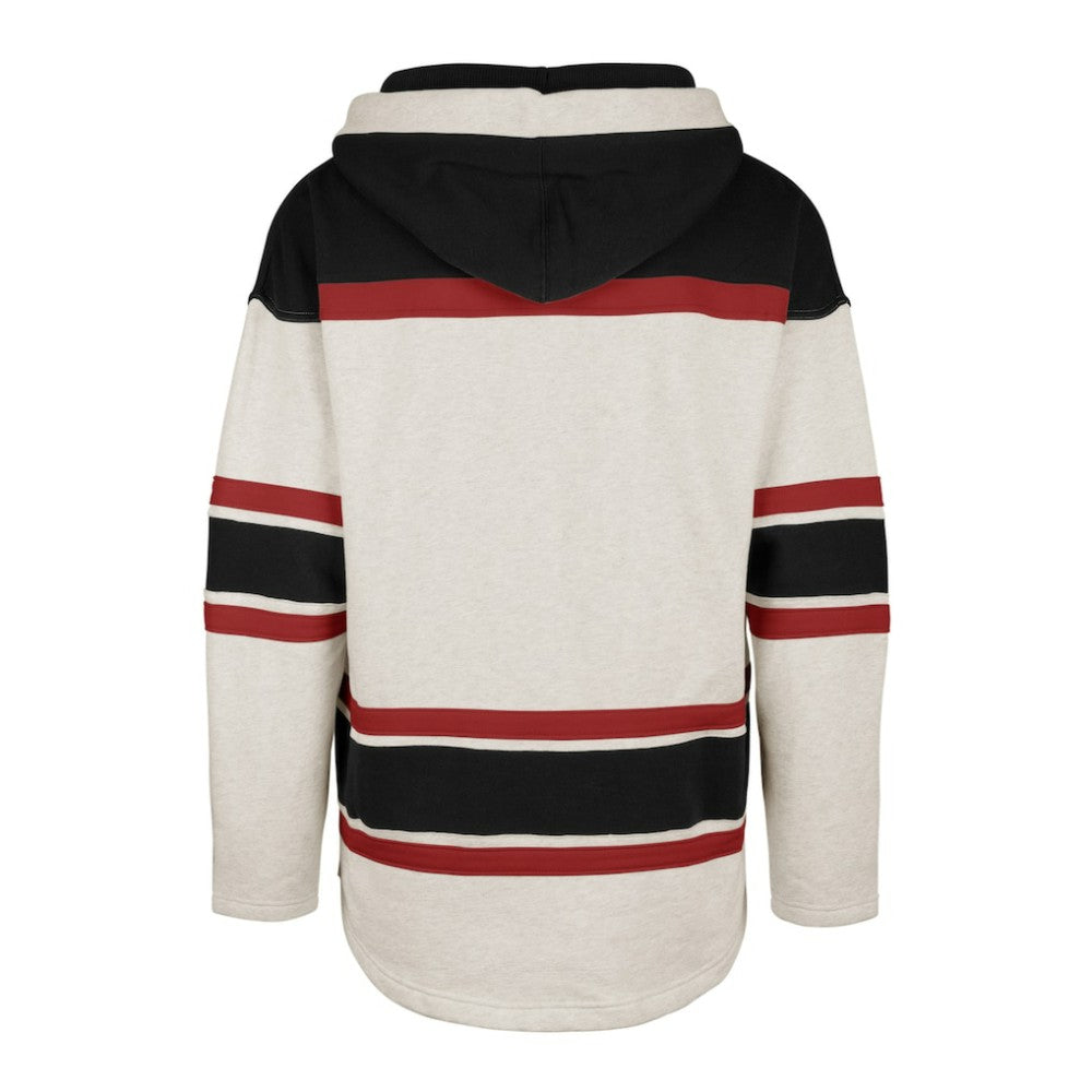 NHL Oatmeal Ottawa Senators '47 Rockaway Lace-Up Pullover Hoodie