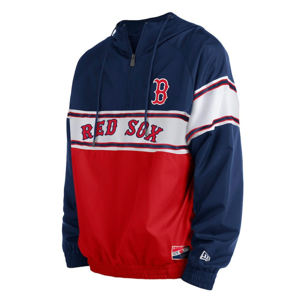 MLB Boston Red Sox New Era Ripstop Raglan Quarter-Zip Hoodie