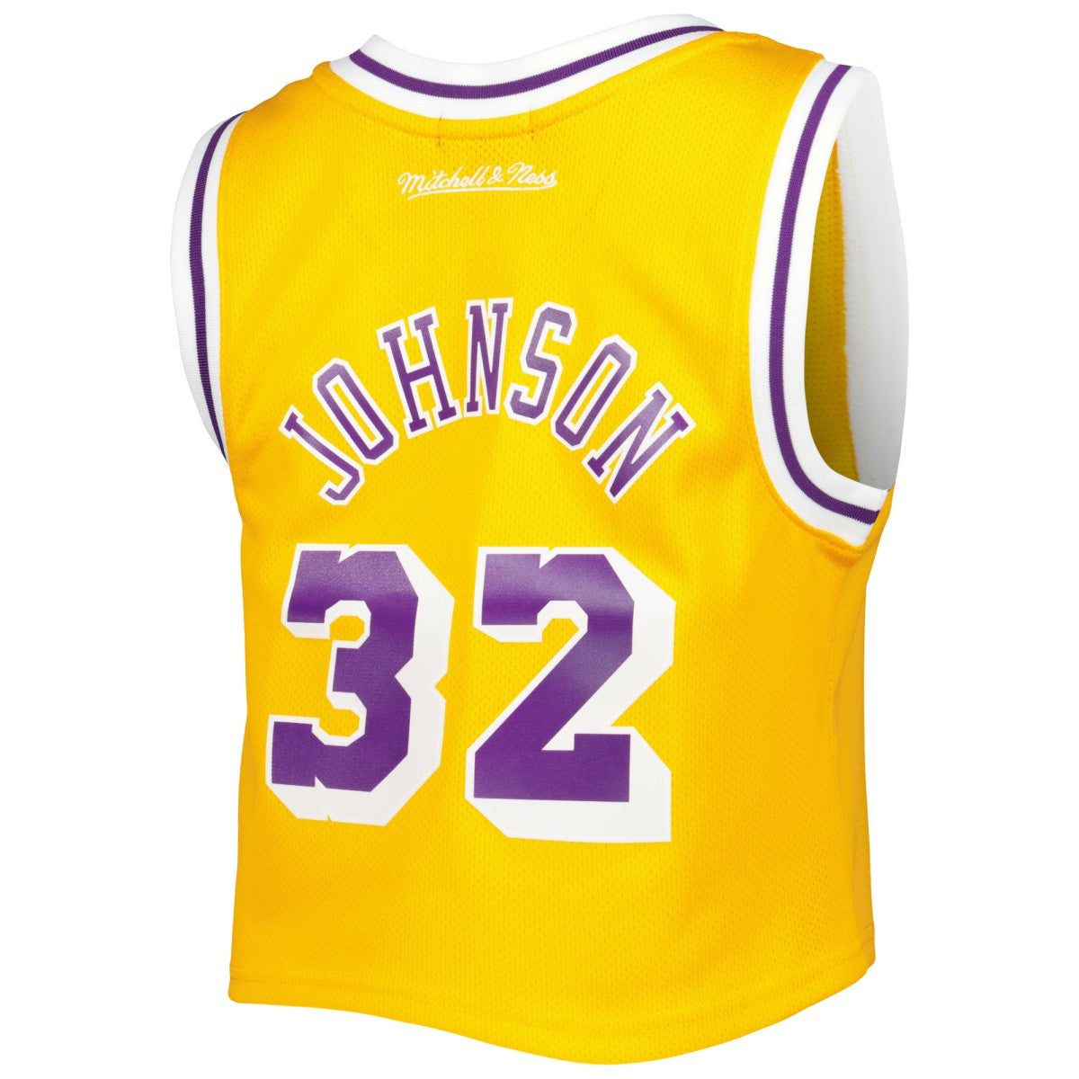 NBA Magic Johnson Los Angeles Lakers Women's 1984 Hardwood Classics Crop Player Tank Top