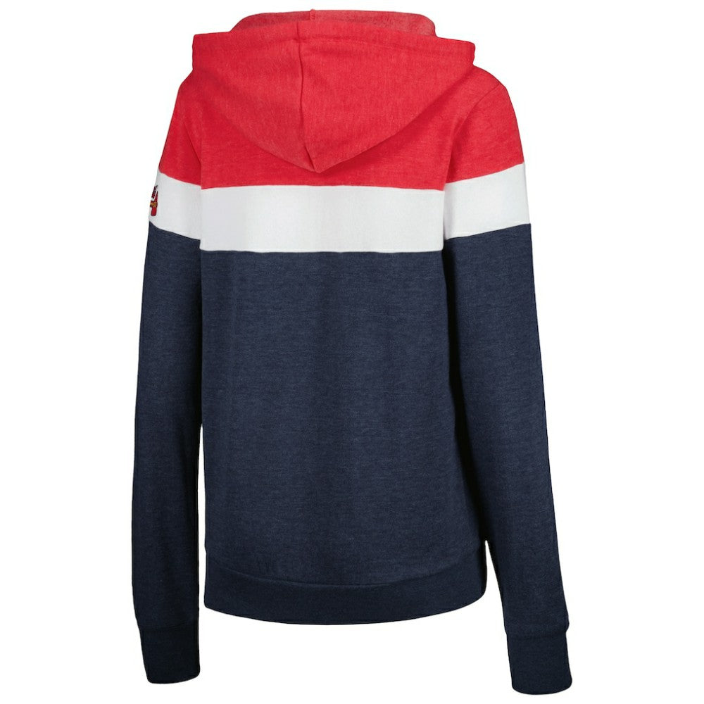MLB Atlanta Braves New Era Women's Colorblock Full-Zip Hoodie Jacket